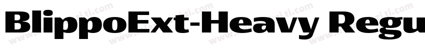 BlippoExt-Heavy Regu字体转换